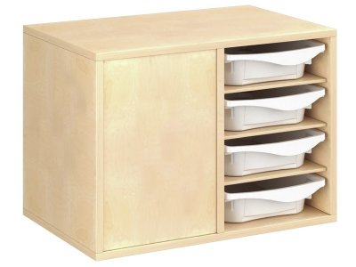 Zoom bild av MELAMINE COATED CABINET H: 51 cm - W: 70.5 cm 8 containers 6 sh