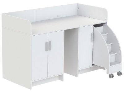 Zoom bild av KAZÉO CHANGING TABLE 172 cm 9 shelves, 3 doors and 1 set of step