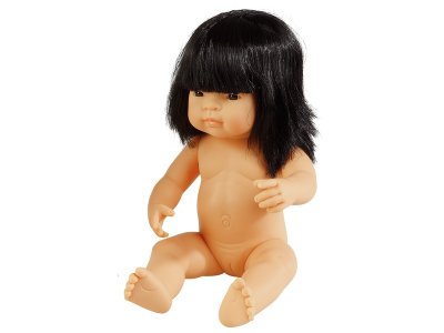 Zoom bild av HARD BODY DOLL WITH HAIR 38 CM Noemie