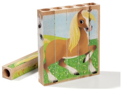 Zoom bild av WOODEN PUZZLES Farm animals