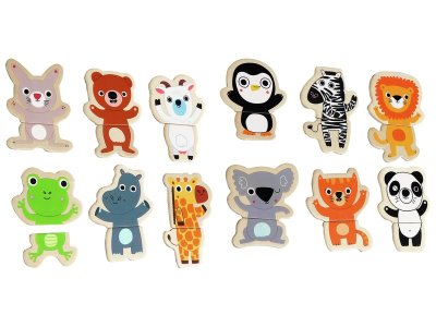 Zoom bild av MAGNETIC PUZZLE JUNGLE ANIMALS