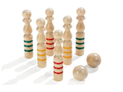 Zoom bild av Wooden BOWLING SET