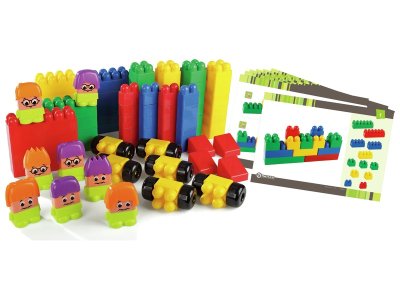 Zoom bild av GIANT CONSTRUCTION BRICKS AND INSTRUCTION CARDS MAXI PACK