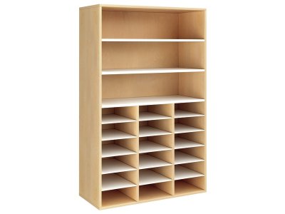 Zoom bild av MELAMINE COATED CABINET H: 162 cm - L: 105 cm 18 shelves