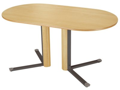 Zoom bild av Laminated table top - Central leg - Oblong T5