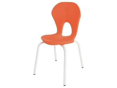 Zoom bild av Easy SHELL CHAIR with 4 metal legs T1