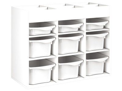 Zoom bild av MELAMINE CABINET H: 81 cm - L: 105 cm 9 trays 6 shelves