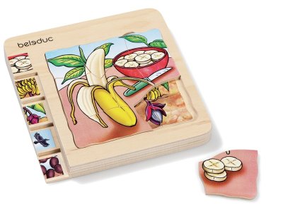 Zoom bild av LIFE CYCLE PUZZLE Fruits The banana