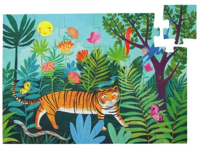 Zoom bild av 24-PIECE PUZZLE The tiger's stroll