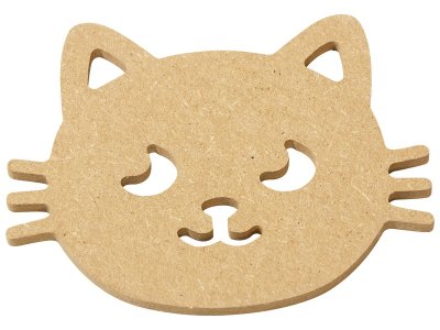 Zoom bild av FLAT SURFACE TO DECORATE Kawaii cat