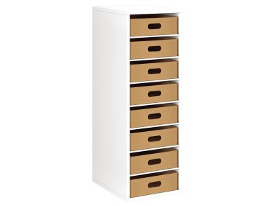 Zoom bild av MELAMINE COATED UNIT H: 102 cm - W: 36 cm 8 cardboard container