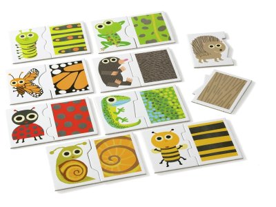 Zoom bild av Tactile animals DUO PUZZLES
