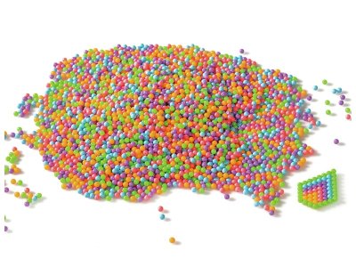Zoom bild av AQUABEADS Fluorescent colours