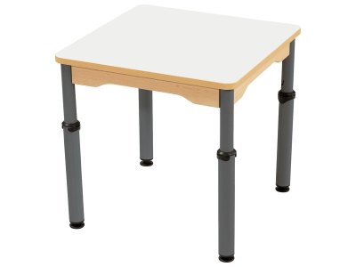 Zoom bild av WIPE-CLEAN TABLE TOP HEIGHT-ADJUSTABLE 60x60 cm square