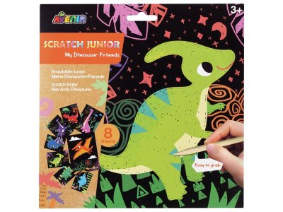 Zoom bild av SCRATCH ART CARDS Dinosaurs