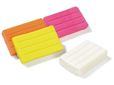 Zoom bild av SUPER SOFTY MODELLING CLAY 4 x 350 g Fluorescent colours