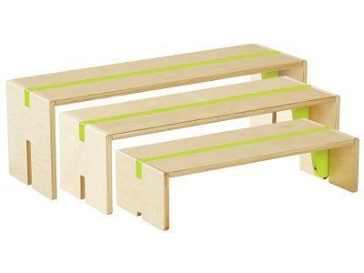 Zoom bild av MAXI PACK 3 COLOURED NESTS OF BENCHES