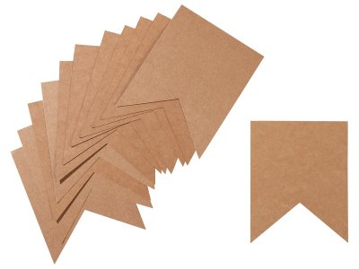 Zoom bild av BUNTING WITH 12 KRAFT FLAGS