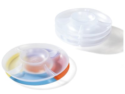 Zoom bild av SORTING PLATES Translucent with 5 compartments
