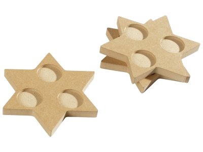 Zoom bild av CANDLE HOLDERS FOR 3 TEALIGHT CANDLES FOR DECORATING Star