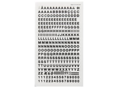 Zoom bild av TRANSFERS Letters and numbers