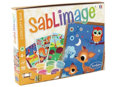 Zoom bild av SAND CARDS KIT Woodland animals