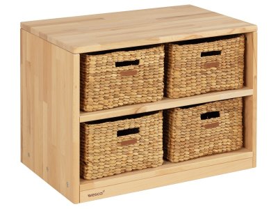 Zoom bild av SOLID WOODEN UNIT 4 baskets 1 shelf