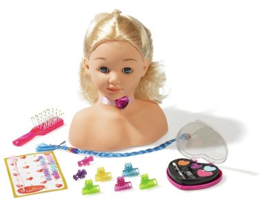 Zoom bild av HAIRDRESSING MODEL HEAD WITH ACCESSORIES