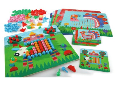 Zoom bild av WOODEN MOSAIC SET Animo