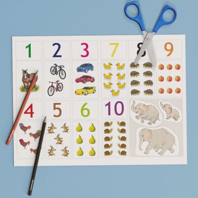 Zoom bild av Flanosaga Siffror 1-10