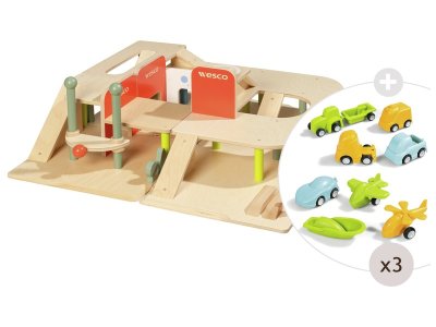 Zoom bild av MAXI PACK Large garage + 27 vehicles