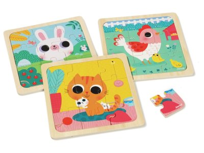 Zoom bild av WOODEN PUZZLE MAXI PACK