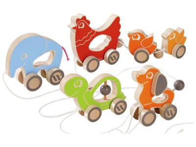 Zoom bild av MAXI PACK OF PULL-ALONG ANIMALS
