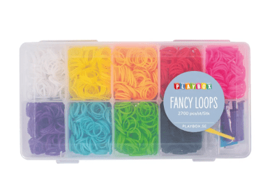 Zoom bild av Fancy loops set i förvaringsbox, 2700 st