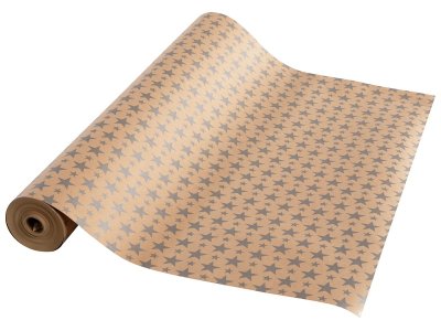 Zoom bild av ROLL OF KRAFT PAPER WITH DESIGNS Stars