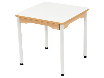 Zoom bild av WIPE-CLEAN TABLE TOP METAL LEGS 60x60 cm square