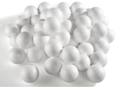 Zoom bild av POLYSTYRENE BALLS FOR DECORATING