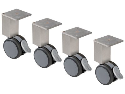 Zoom bild av SET OF 4 CASTORS For L units: 36 and 70.5 cm