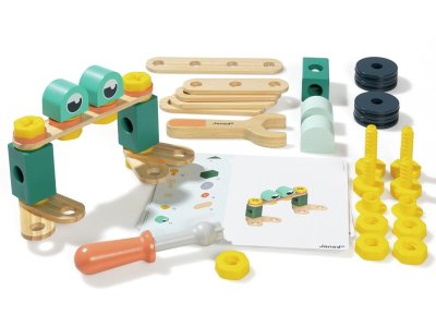 Zoom bild av BricoKids 50-piece DIY Barrel CONSTRUCTION SET