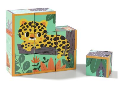 Zoom bild av Animals 9 CUBE PUZZLE