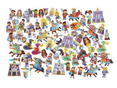 Zoom bild av GIANT THEMED STICKERS Knights