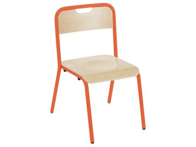 Zoom bild av METAL CHAIR WITH PROTECTED EDGES - 4 LEGS Size 4 - H: 38 cm
