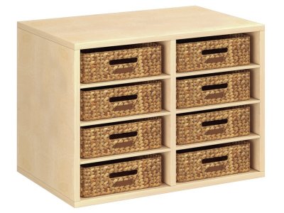 Zoom bild av MELAMINE COATED UNIT H: 51 cm - W: 70.5 cm 8 baskets 6 shelves