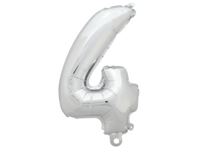 Zoom bild av SILVER NUMBER BALLOON
