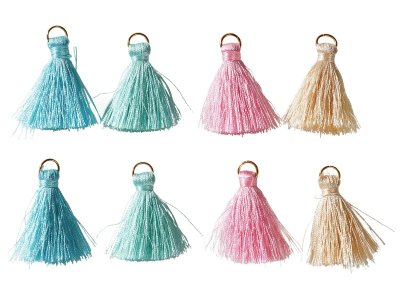 Zoom bild av Pastel MINI COTTON TASSELS