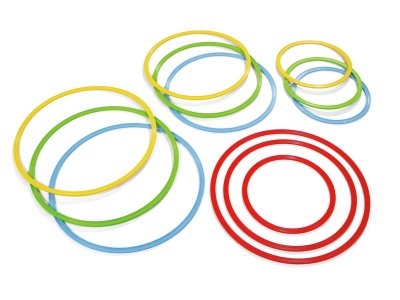 Zoom bild av MAXI PACK OF 12 FLAT HOOPS Ø 35, 50 and 60 cm