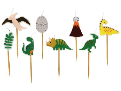 Zoom bild av Dinosaur CANDLES