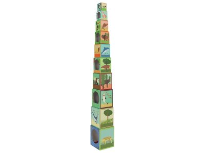 Zoom bild av STACKING CUBES Animals of the world