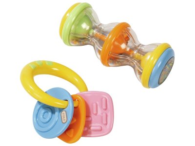 Zoom bild av SET OF ACTIVITY RATTLES Pastel colours
