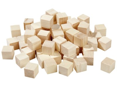 Zoom bild av WOODEN CUBES TO DECORATE
